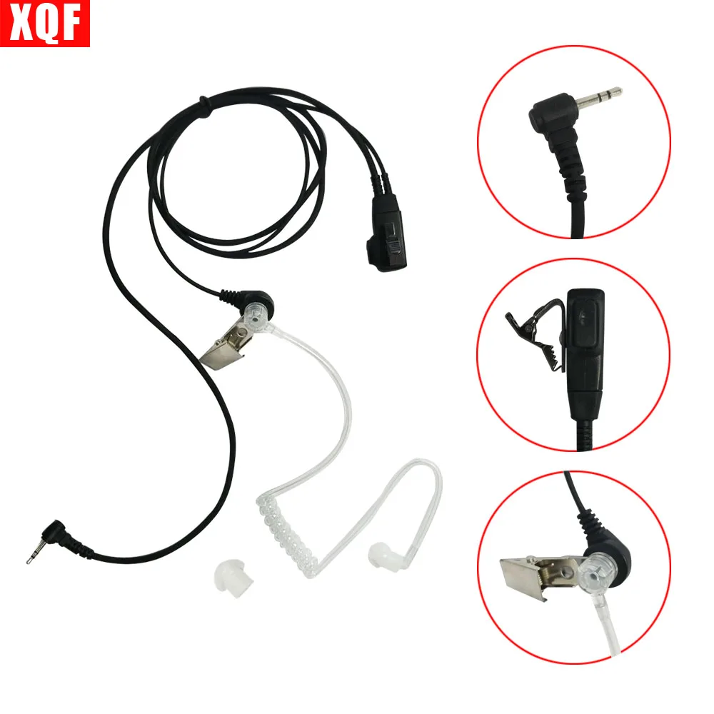 XQF 10PCS Clear Earbud PTT microphone for Motorola Talkabout two-way radio T270 T280 T4800 T5000 T5400 T5500 T5800 T6200 T5720