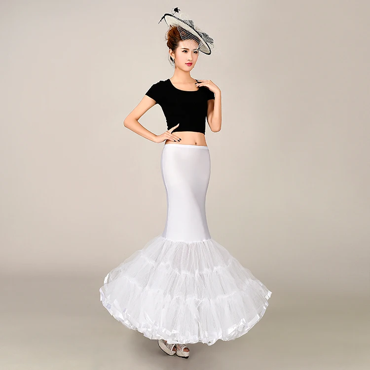 Русалка свадебное платье юбки петтикота Юбки для свадьбы вечернее де noiva