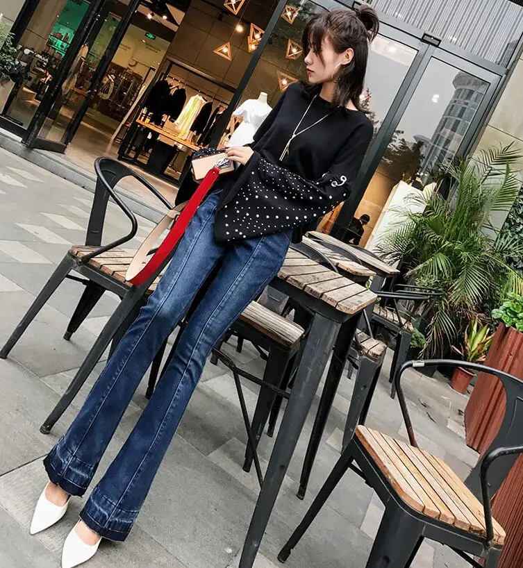 Женские джинсы с высокой талией 2021 осень зима толстые вельветовые Теплые штаны