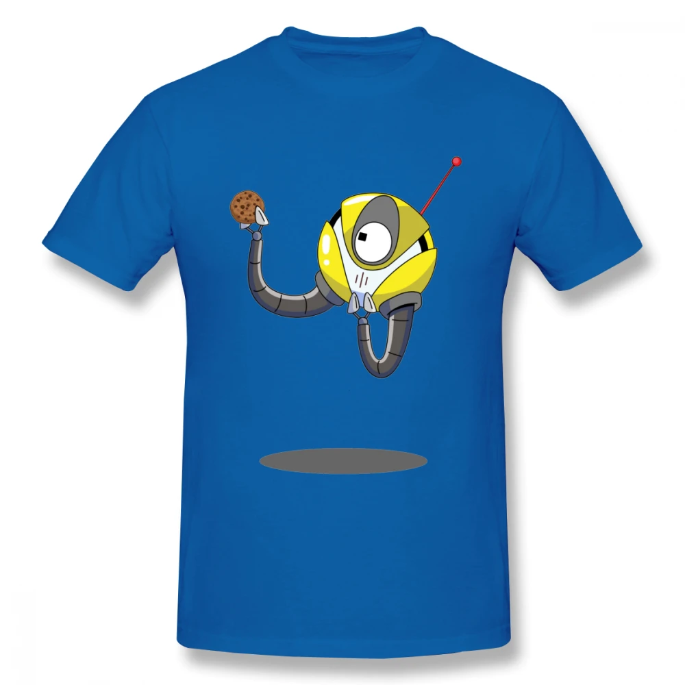 Для отдыха на заказ Кевин КВН печенье Футболка мужская Geek Final Space Graphic футболка S-6XL большой размер Camiseta - Цвет: Синий