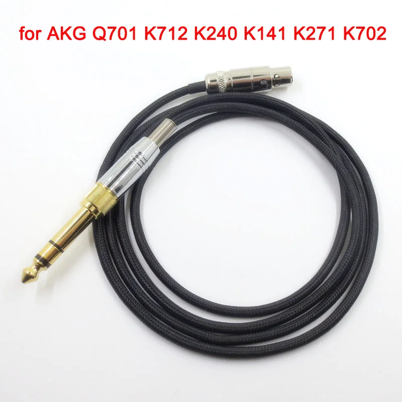 

Upgraded Headphone Cable for AKG Q701 K712 K240 K141 K271 K702 Headset Replacement Audio Wire 3.5mm Male to Mini XLR