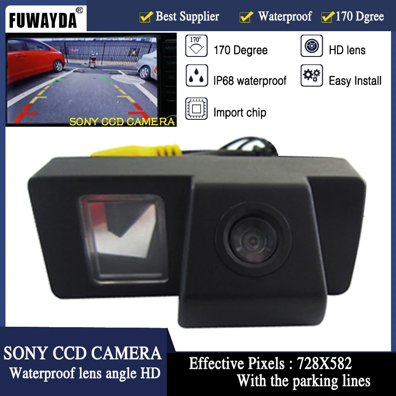 FUWAYDA для SONY CCD чип заднего вида обратный резервный парковочный камера