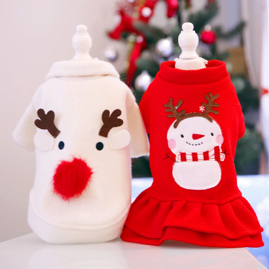 Одежда для собак зимние теплые пальто тренировочный костюм рождественское