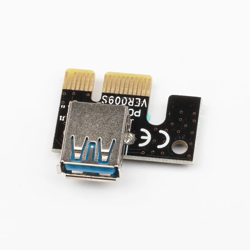 2018PCI E Riser PCI Express 009 S 1X к 16X Card 60 см USB 3 0 SATA для 6Pin мощность кабель BTC Bitcoin горно Miner| |