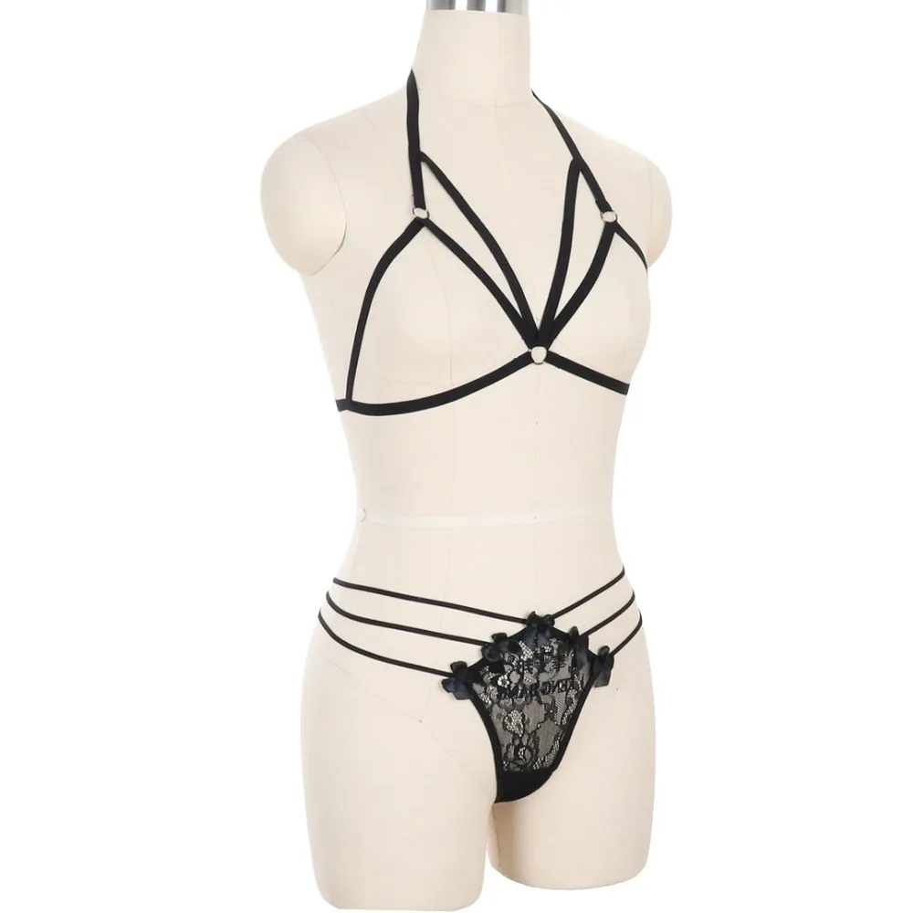 Чулок пояс комплект сексуальные подтяжки Мода экзотических Колье жгут Кейдж