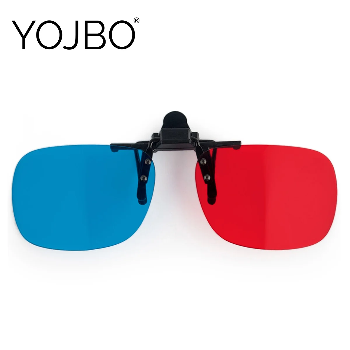 YOJBO красный и синий голубой анаглиф 3D клип на очки для видео ТВ компьютерной игры |