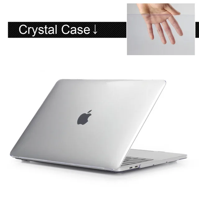 Прозрачный Чехол для ноутбука с принтом суккулентов для MacBook Air Pro retina 11 12 13 15 дюймов с сенсорной панелью+ чехол для клавиатуры - Цвет: Прозрачный