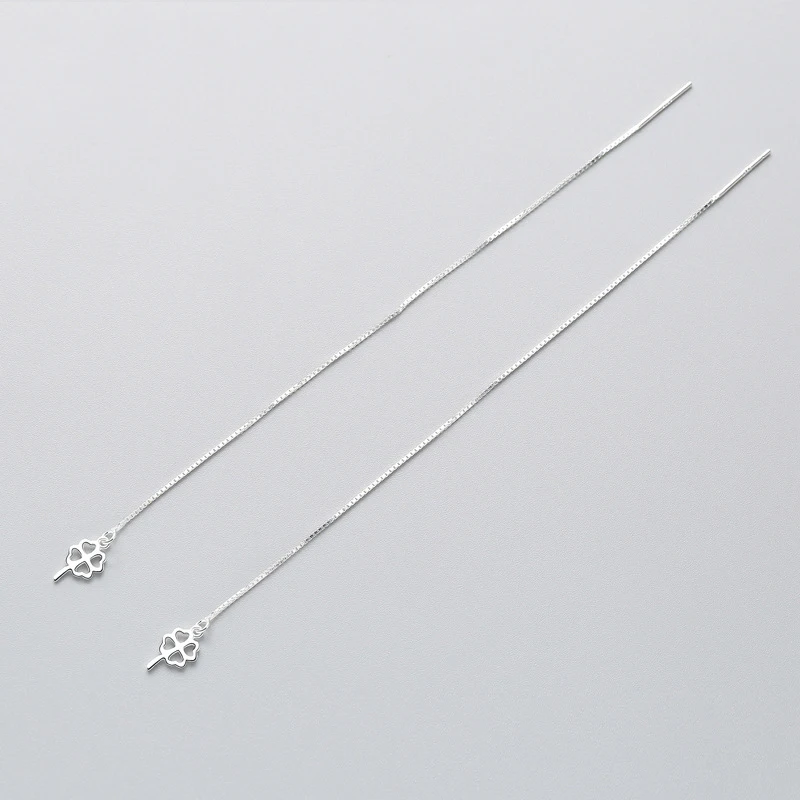 Женская подвеска Клевер INZATT романтичные серьги-подвески из настоящего серебра 925