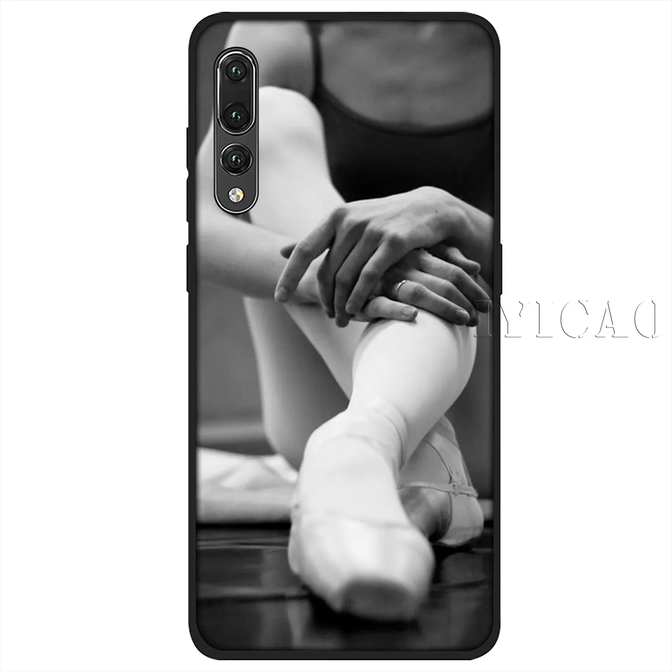IYICAO/Балетки для танцев обувь девочек Мягкий силиконовый чехол Huawei P30 P20 Pro P10 P9 P8 Lite