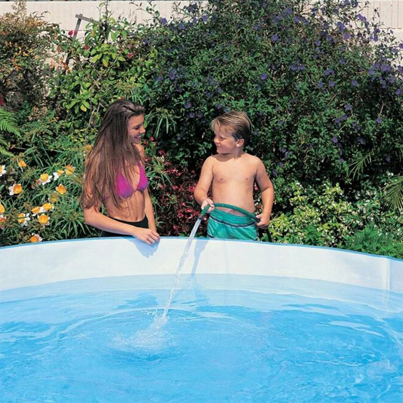 183*38 см Бесплатный надувной круглый бассейн без воздушного насоса детский