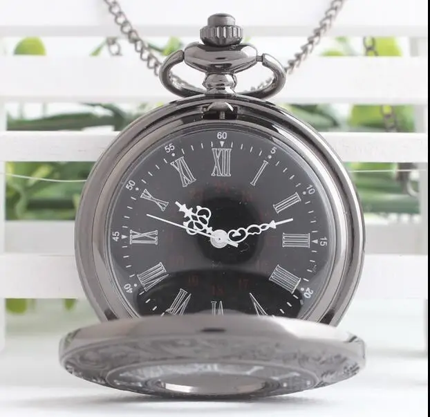 Винтажные кварцевые карманные часы с цепочкой и римскими цифрами | Наручные