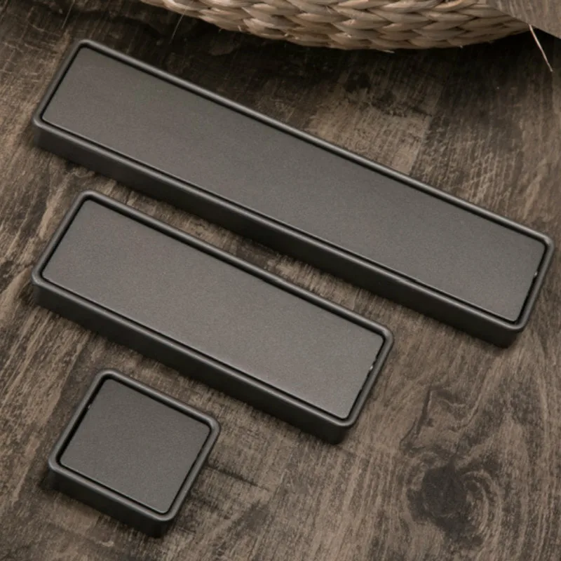 JD татами Скрытая откидная ручка Черный Серый Рифленая ящика Мебельная Пряжка