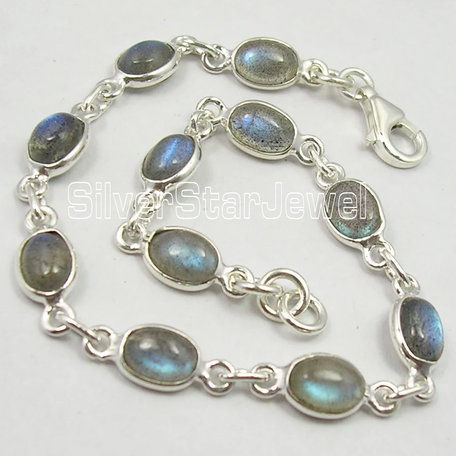Chanti International BLUE FLASH LABRDORITE MULTI браслет с драгоценным камнем 7 1/2 дюймов|gem stone bracelet|stone
