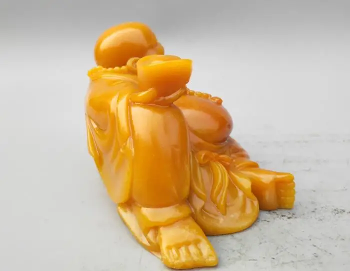 

Collectible chinese Shoushan stone maitreya buddha statue big