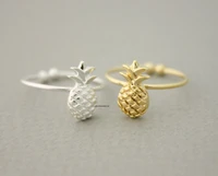 daisies one piece new fashion cute pineapple adjustable ring gift girls rings for women anillos hombre anel