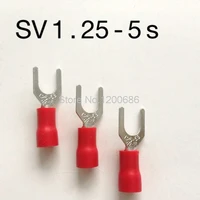 sv1 25 5s pre insulated fork type cold pressed terminal sv1 25 5 fork type terminal sv1 5