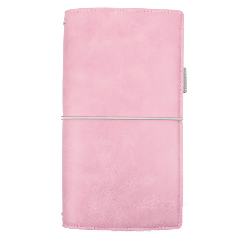 

Jamie Notes Flipped Leather Traveler's Notebook Bandaged Journals and Notebooks Midori Refillable Planner School Gift Stationery