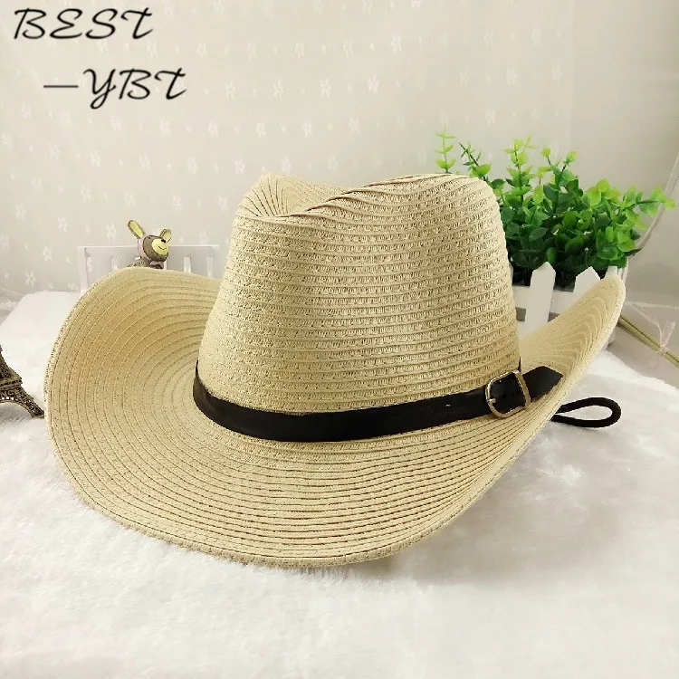 Ковбойская мужская пляжная Большая складная Солнцезащитная шляпа на весну и