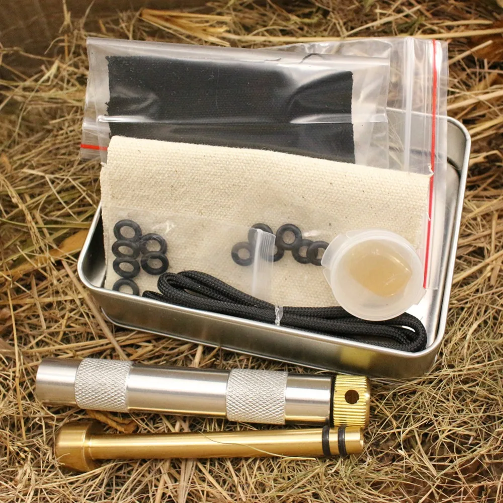 Металлический пожарный поршень с тканью Char Campers/Survival/Preppers/EDC наружный аварийный