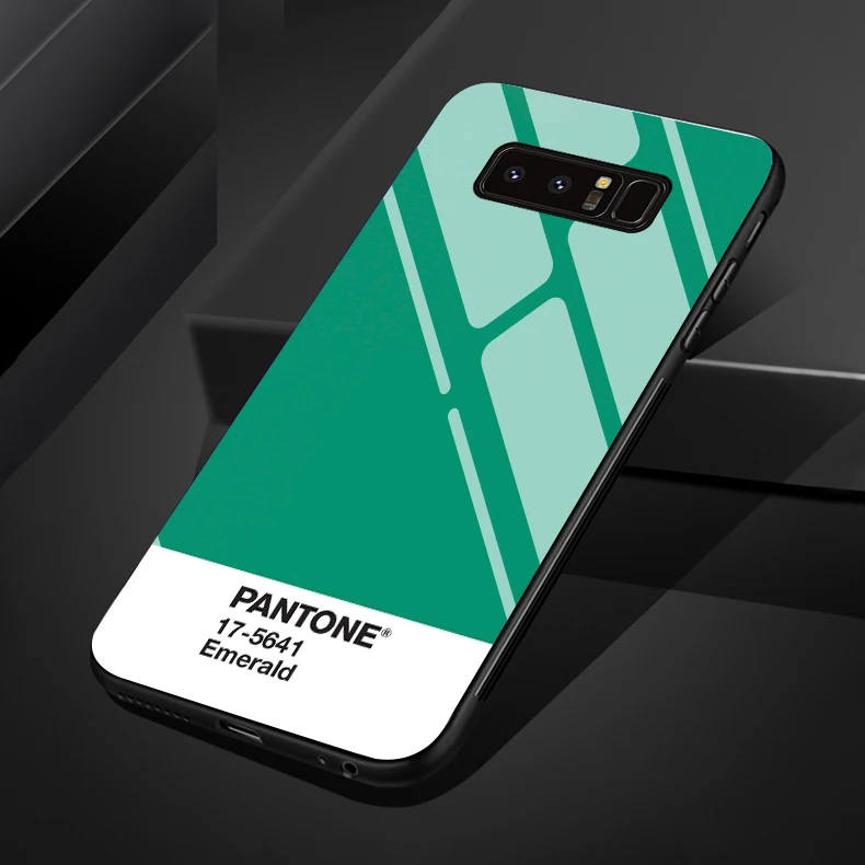 Новые Pantone для samsung S8 S8plus S9 S9plus note8 note9 S10 S10plus Цвет закаленное стекло чехол для телефона