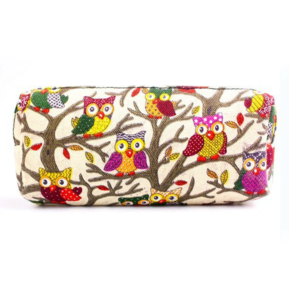 Новая милая сова Косметическая Печать Макияж сумка для хранения милый