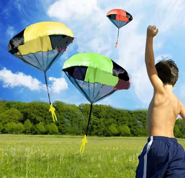 Новый мини Рука бросали парашют игрушки Дети Открытый играть в игры для спорта