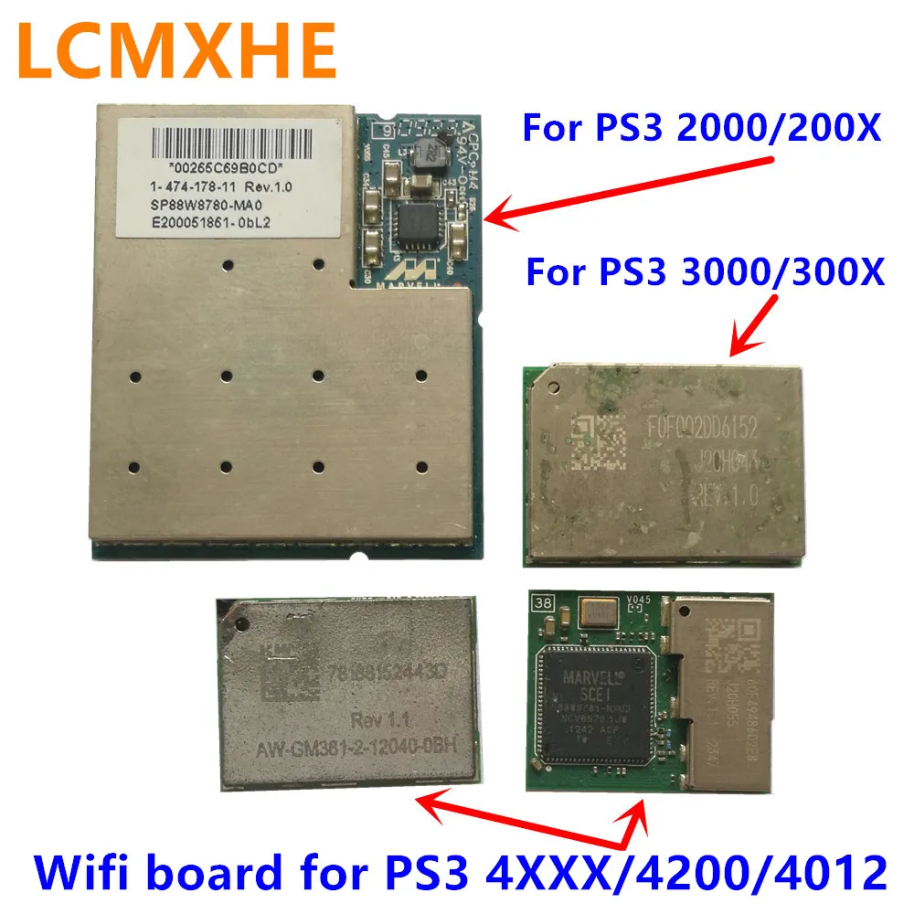 Оригинальный wifi boardFor PS3 2000 3000 4000 4200 беспроводной bluetooth WIFI модуль для Playstation 3 супер
