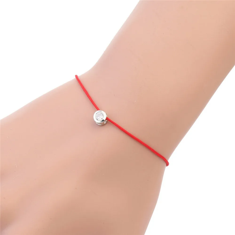 Браслет-цепочка с цирконами на удачу новинка бижутерия простые браслеты для