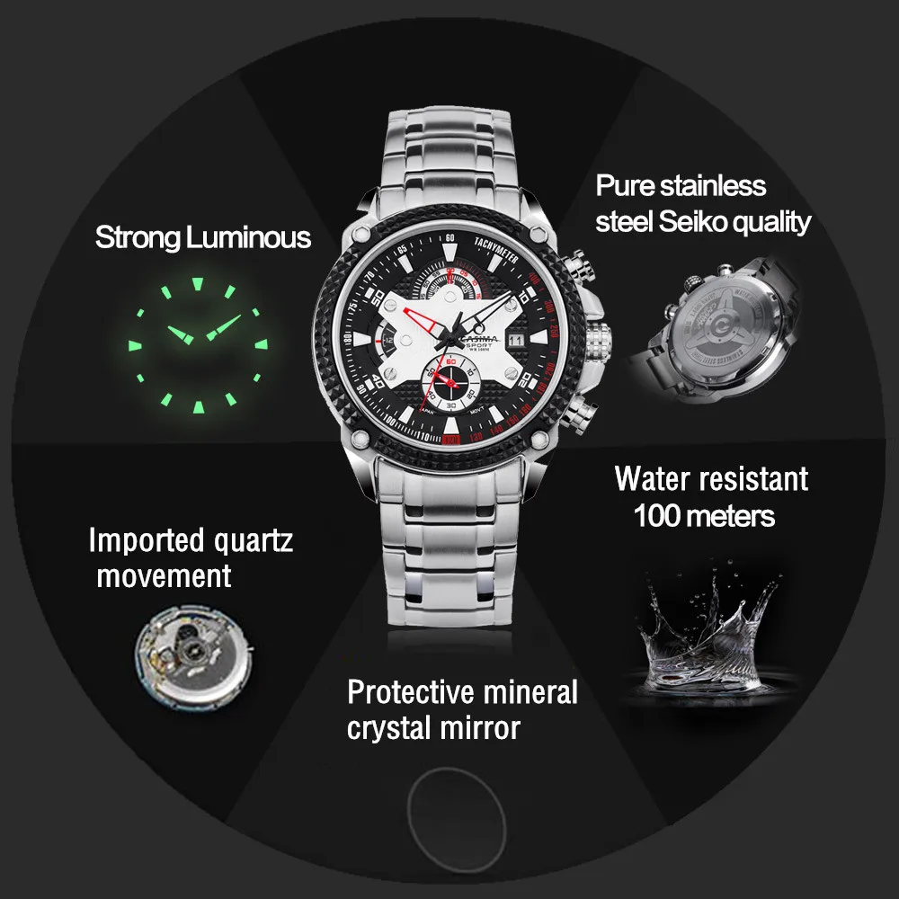 

New!2017 CASIMA Best-Selling Relojes Men Watches Luxury Brand Clock Men's Military Waterproof Sports Quartz Watch Reloj Hombre