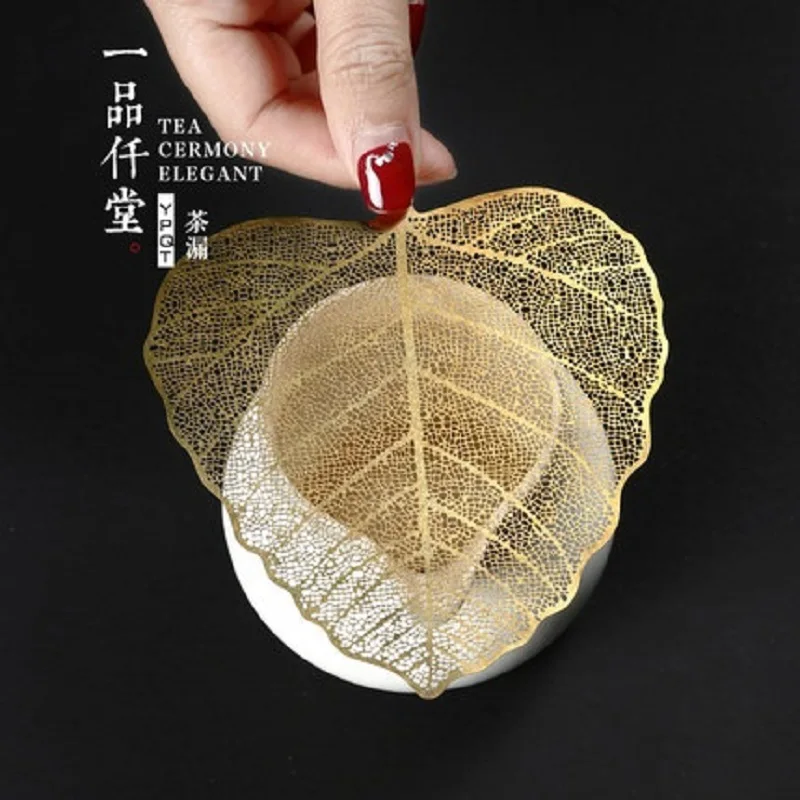 

Bodhi leaf vein tea filter creative durable leaf filter net tea filter Kung Fu Tea fittings tea leakage
