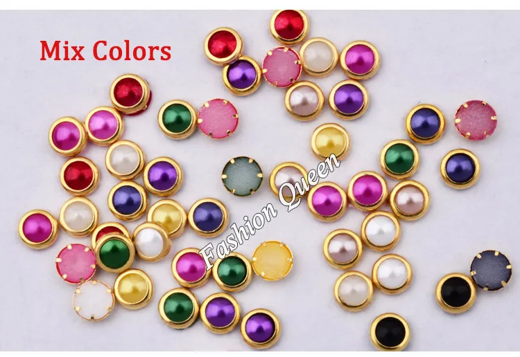 100 шт. искусственные жемчужины стразы 3d золотые металлические шпильки