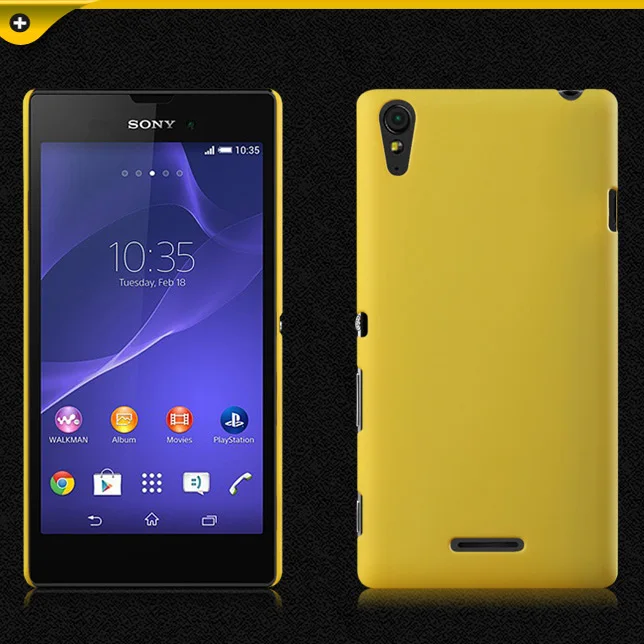 Матовая Пластик Coque 5.3For sony Xperia T3 чехол для sony Xperia T3 T 3 Lte D5103 D5102 D5106 телефона чехол-лента на заднюю панель - Цвет: yellow