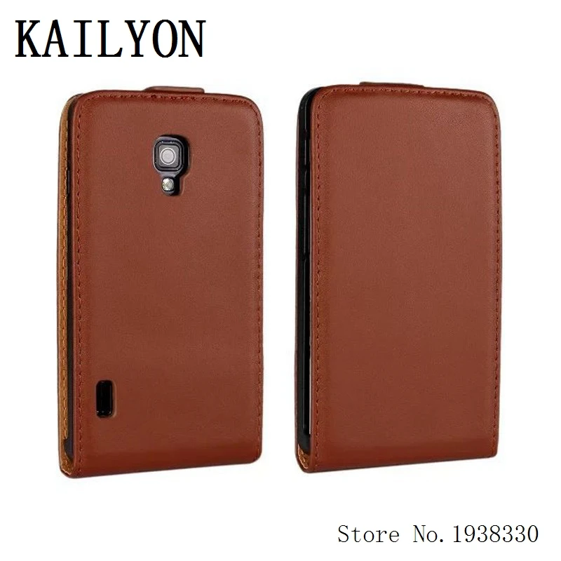 Чехол KAILYON для LG Optimus L7 II P710 P713 P715, роскошный флип-чехол из натуральной кожи для LG Optimus L7 II, чехол для телефона с одной картой