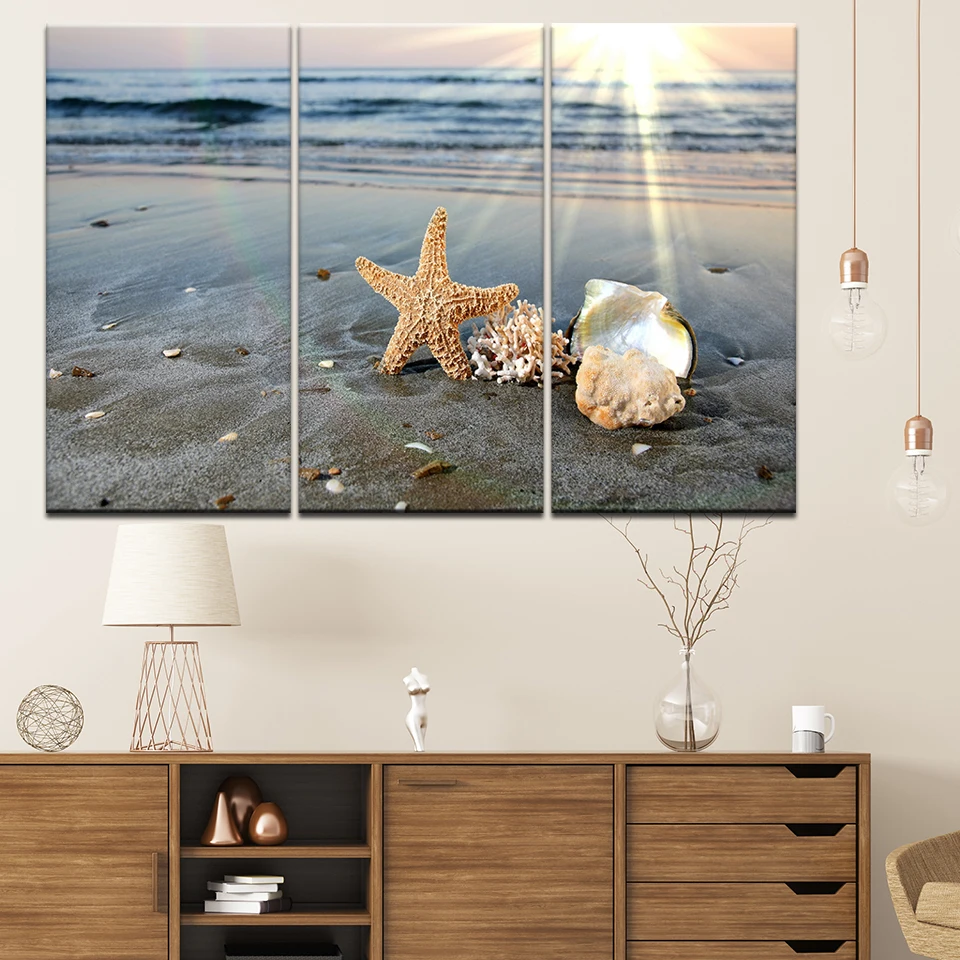 HD фотографии печать на холсте Современная Wall Art Рамки комплект из 3 предметов