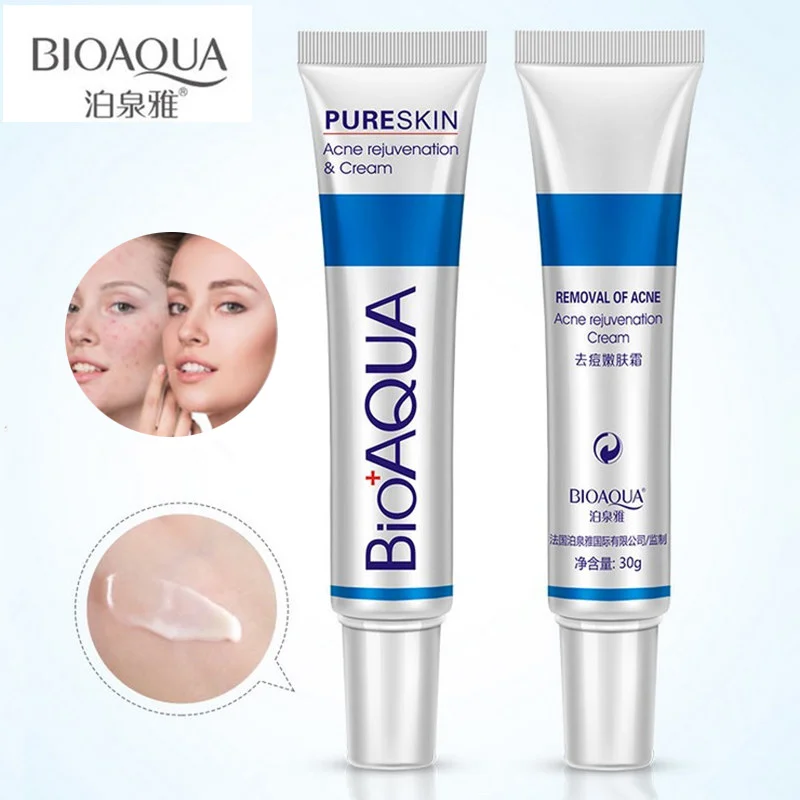 Крем от акне BIOAQUA отбеливающий гель для ухода за кожей лица 30 г|Автозагары и