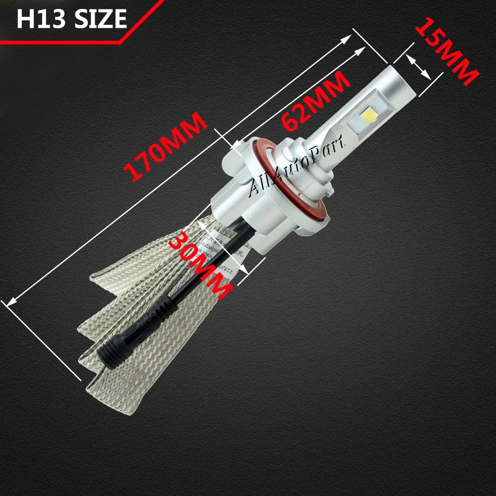 10000lm H7 H11 H13 9005/HB3 9006/HB4 H4 автомобиля 6s лампы наборы светодиодных фар ближнего и дальнего света чип CR EE Авто/внедорожник Противотуманные огни 6500 K