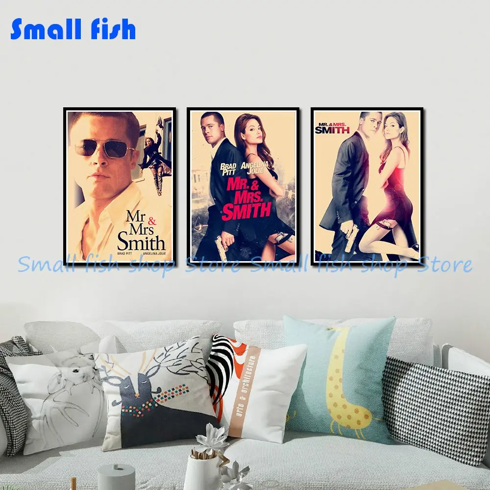 

Винтажная декоративная рамка для постеров Mr. & Mrs. Smith, 42 х 30 см