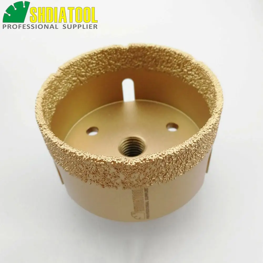 SHDIATOOL 4 шт/pk 35/50/75/100 мм M14 нить Diamond Drill коронки 15 MM высота Гранит Мрамор отверстие