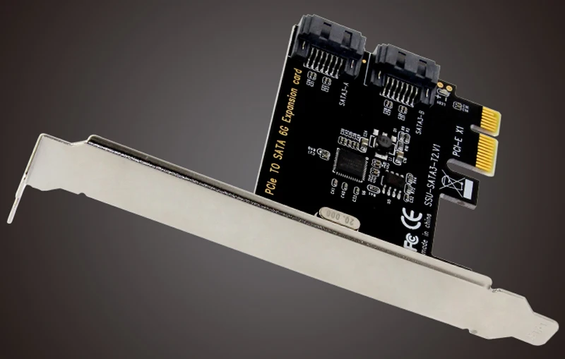 SATA 3 0 III 2 портовый внутренний 6 Гбит/с порт s к PCI Expess карта контроллера хоста|sata