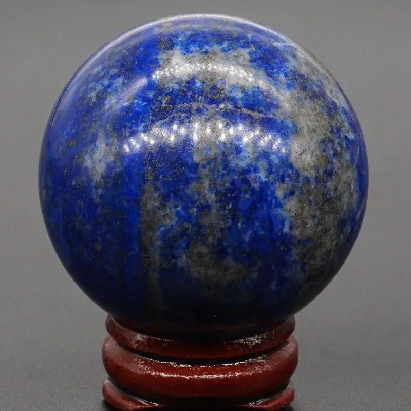 47MM (172g) Natural Lapis Lazui Crystal Sphere Gemstone Reiki Healing Ball #403 | Дом и сад