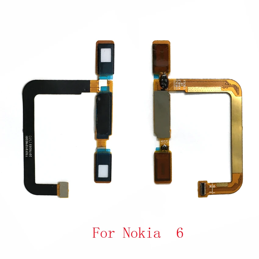 Протестированный датчик отпечатков пальцев гибкий кабель для Nokia 5 6 7 8 Главная Кнопка возврата ключа Touch ID Ремонт Запчасти