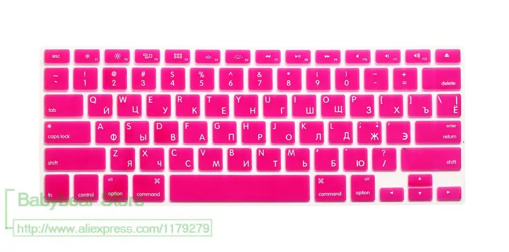 USrose Чехол-клавиатура с русскими буквами для Macbook Air Pro retina 13 15, защита для ноутбука, России, Для iMac 13,3 15,4 - Цвет: USrose