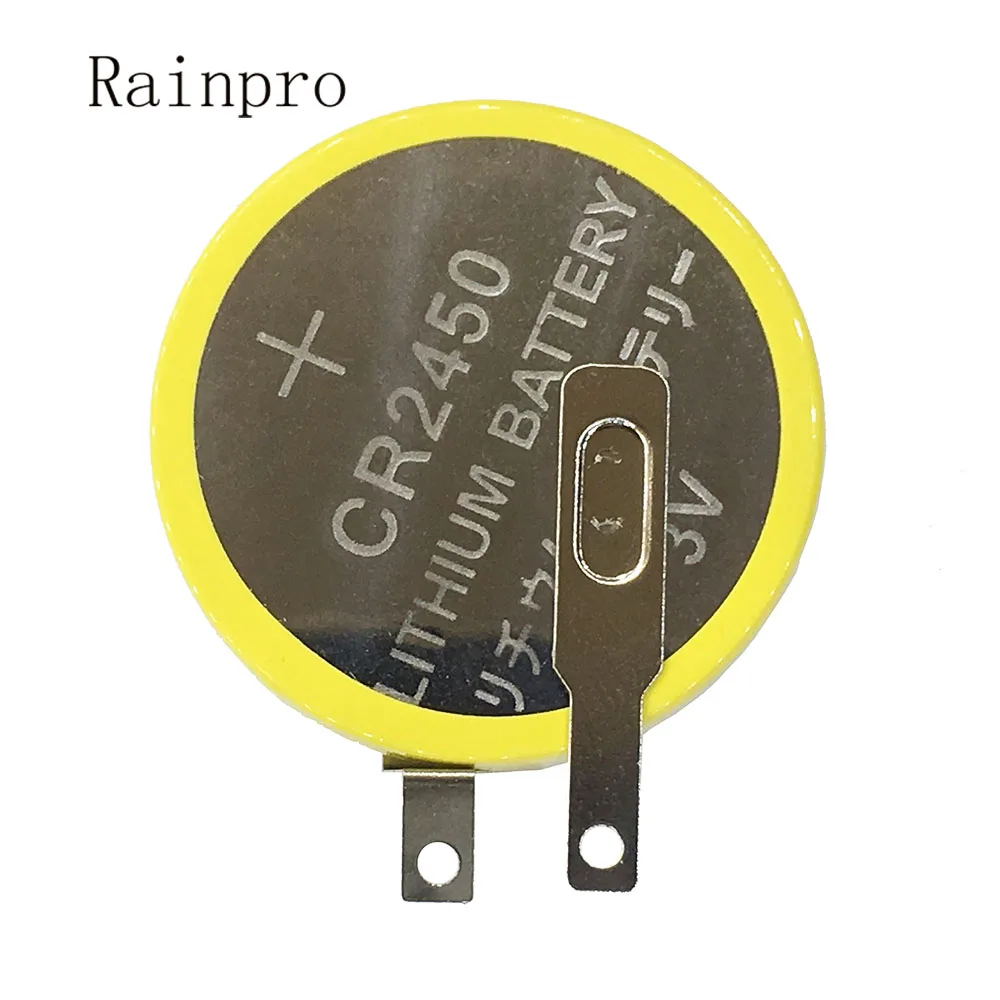 Литиевая батарея Rainpro 2 шт./лот CR2450 3 в с выдвижными штифтами для материнской