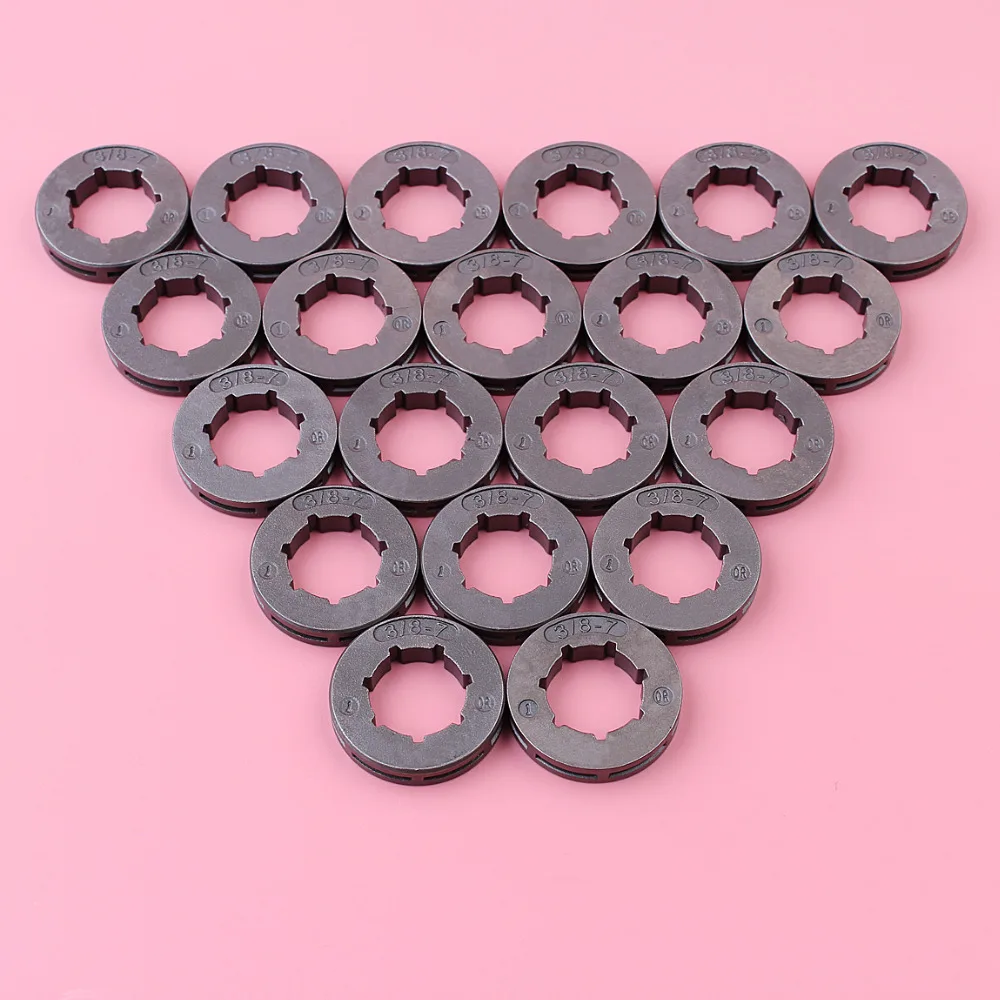 

20 шт. Звездочка для Husqvarna 55 455 460 Rancher 154 254 254XP 257 262 50 51 55 455 460 бензопила 3/8 Шаг 7 Teetch 19 мм