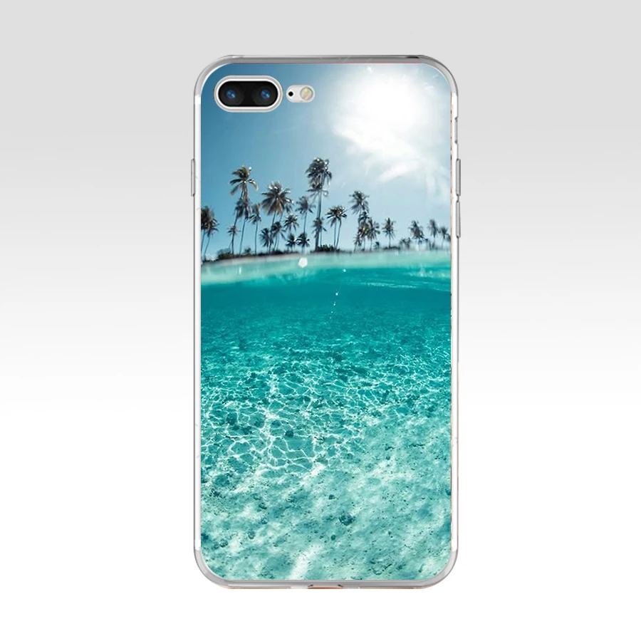 Мягкий силиконовый чехол из ТПУ 91AQ Sea of Love для Apple iPhone 6 6s 7 8 plus | Мобильные телефоны