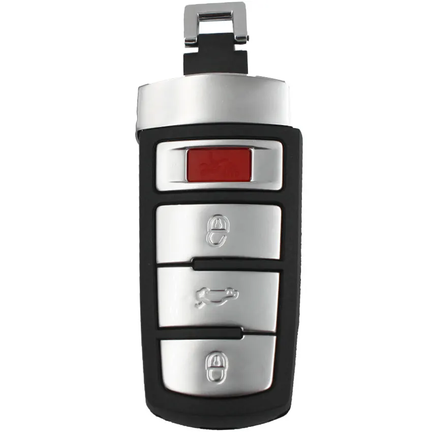3 шт./лот дистанционный чехол для ключа без ключа для volkswagen VW CC Passat Magotan 3+ 1 кнопка с пластиковым ключом HU66