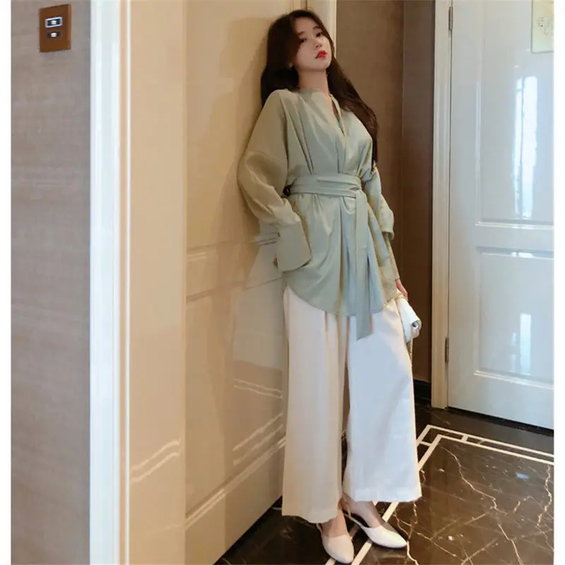 Женская блузка с v образным вырезом Повседневная облегающая большого размера