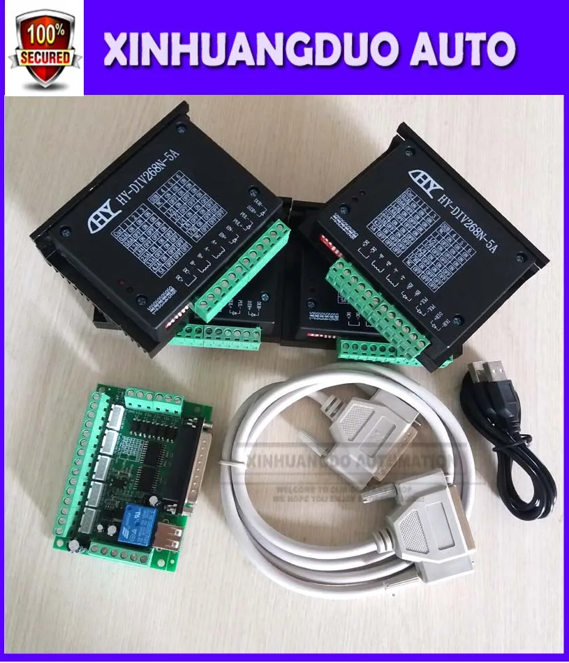 Комплект с ЧПУ 5 осей для Nema17 Nema23 Nema34 мотор * TB6600 шаговый Драйвер 5A + одна осевая