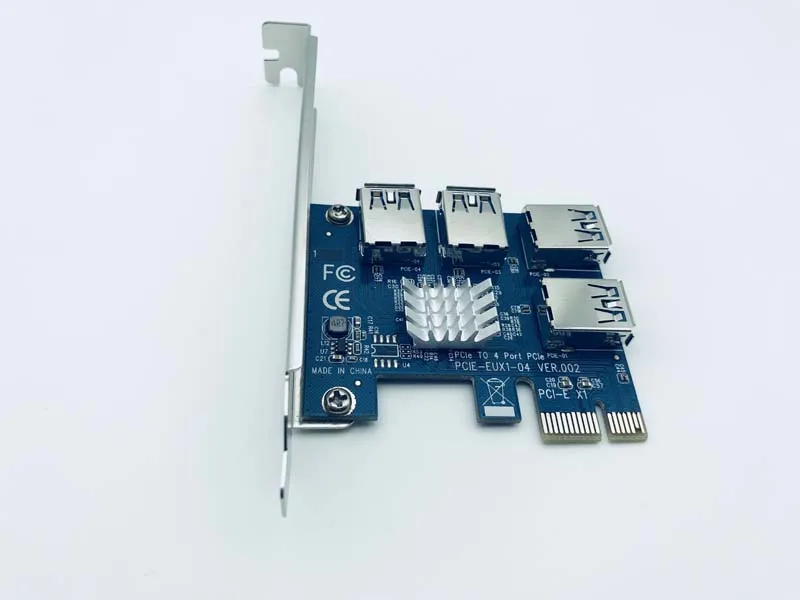 SATA 15pin до 6pin PCI express 16X Слоты Райзер карта PCI-E 1X к внешнему 4 PCI-e слот адаптер PCIe порт