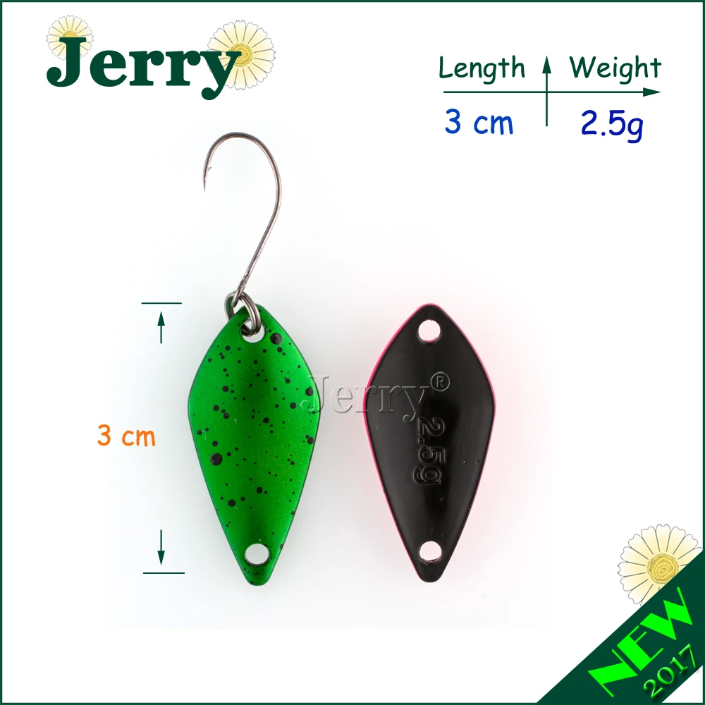 Jerry 1 шт. рыболовные приманки Высококачественный яркий цвет ложки пресноводный